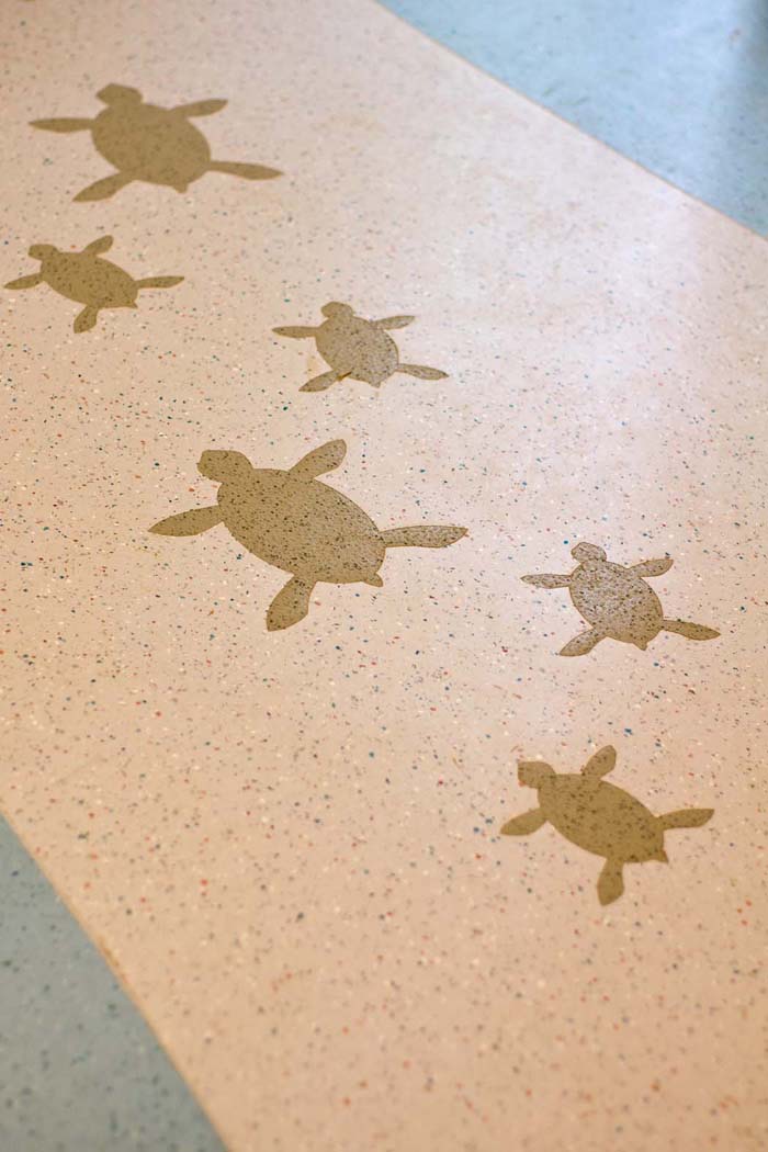 Turtles flooring, Children’s Unit, Salisbury District Hospital