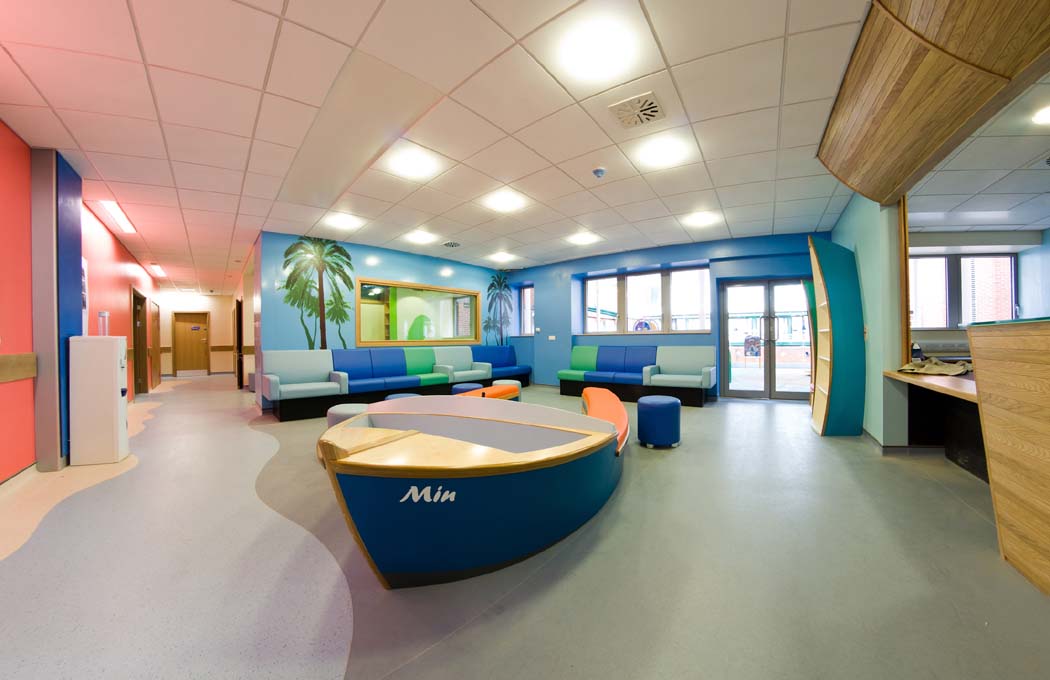 Waiting area, Children’s Outpatients, Children’s Unit, Salisbury District Hospital