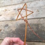 the finished willow star wand