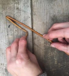 making second fold in willow