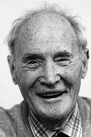 black and white portrait of men's group participant