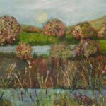 Painting of autumn landscape