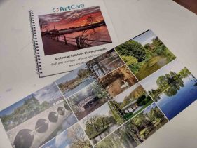 open page of printed book of 'local' themed images