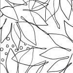 outline drawing of leaf shapes