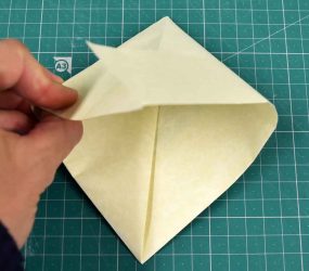 open out and fold the paper other way