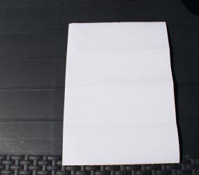 A3 paper fold lengthways