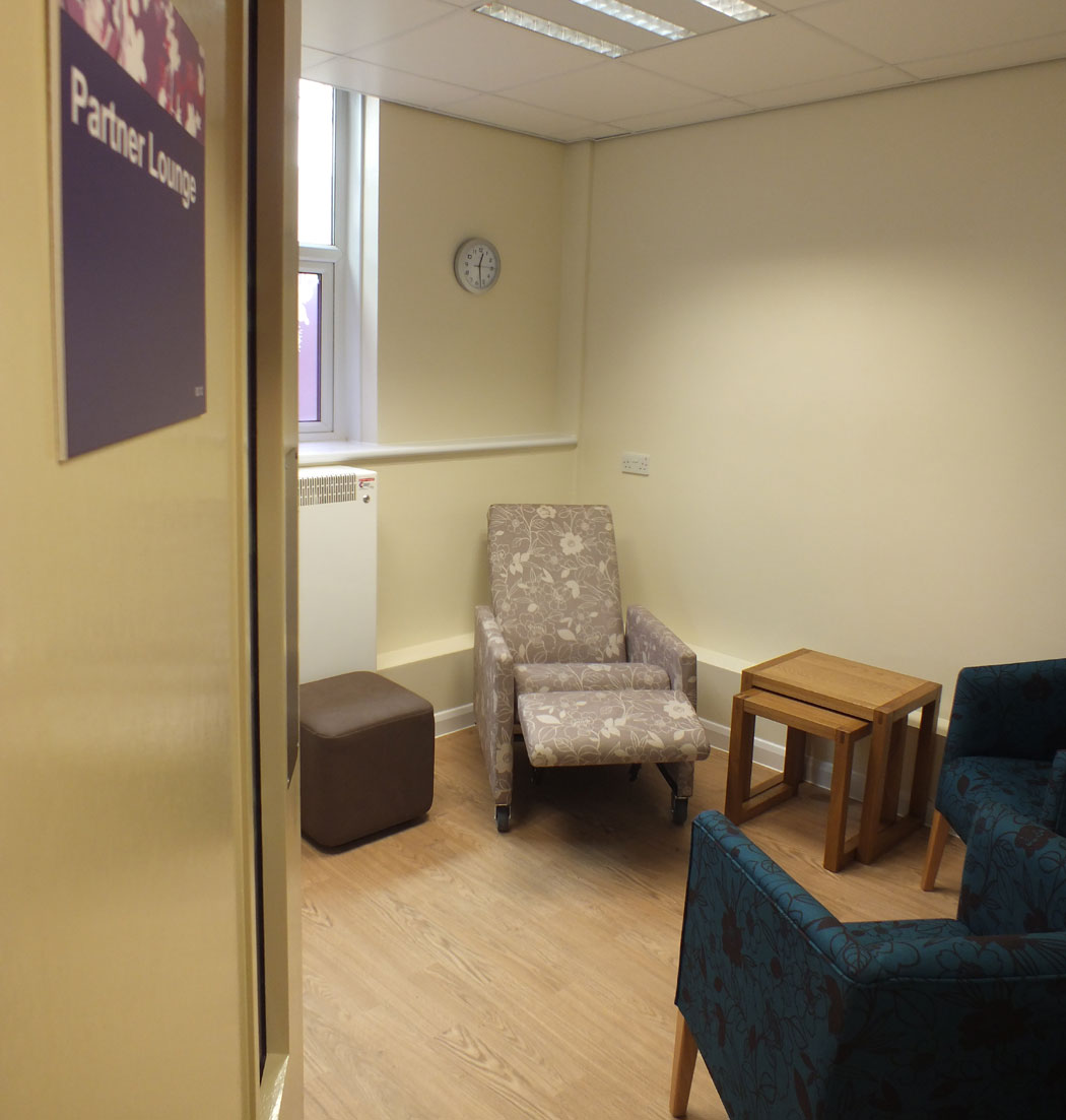 Partner lounge, Labour ward, Salisbury District Hospital