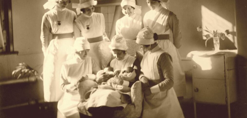 Historic image of midwives in 1930s