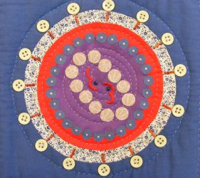 quilted 'aids' virus cell