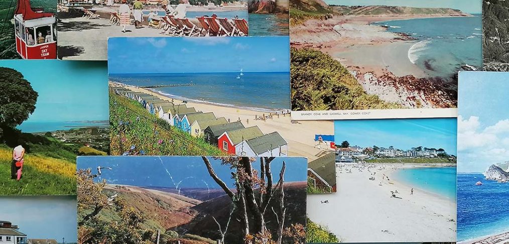 montage of seaside postcard images