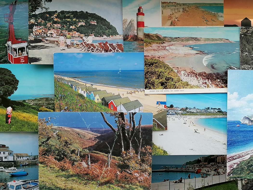 postcards montage