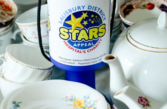 collecting tin with vintage china