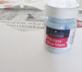 masking fluid and paper