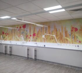 cornfield full length ward print on wall